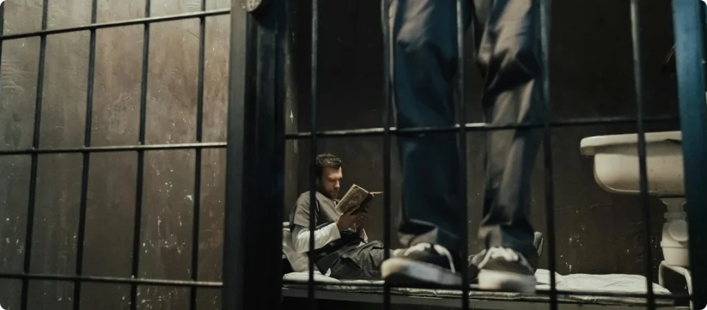 Fanger deltar i gruppeterapi for rehabilitering og personlig utvikling.